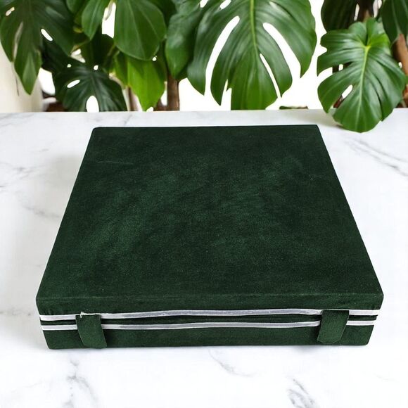 12" Marble Chess Board, velvet box, stone chess board, Fathers Day Gift for him - Picture 6 of 13